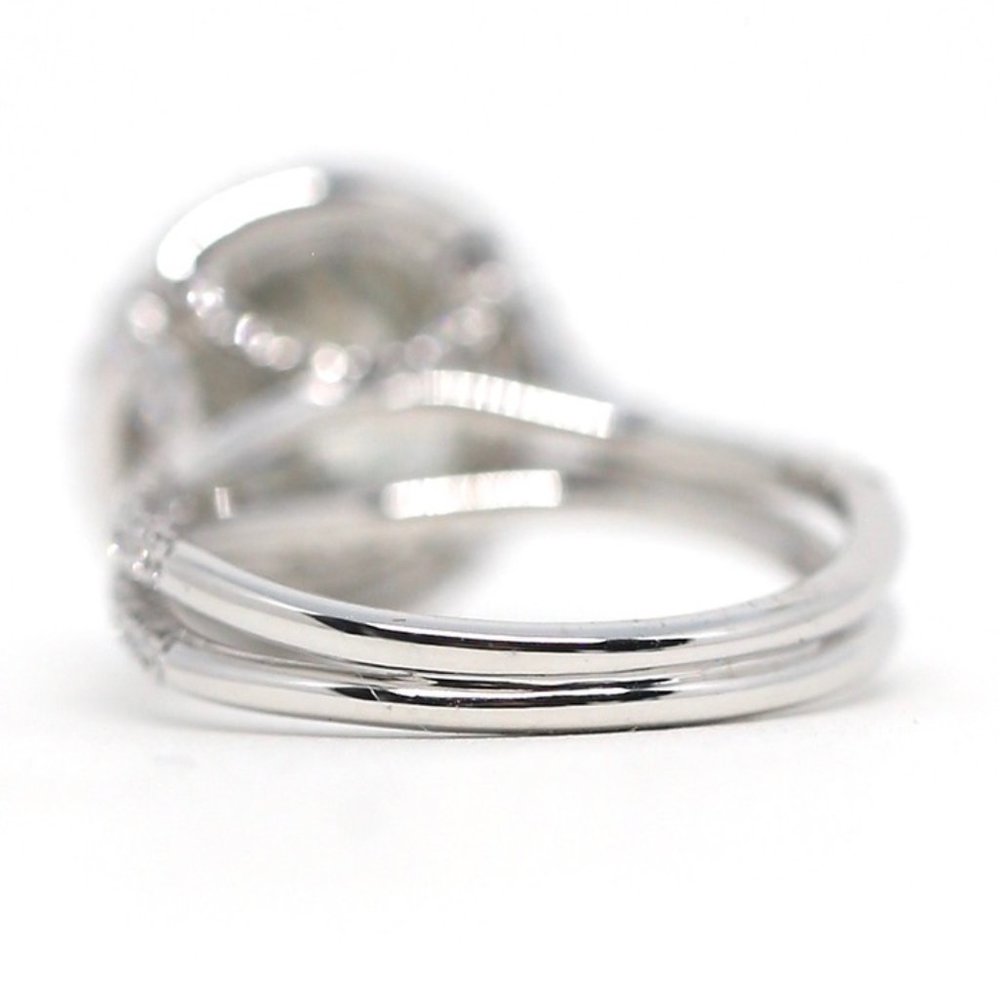 Halo Carat Diamond Engagement Ring Set - Picture 9 of 12